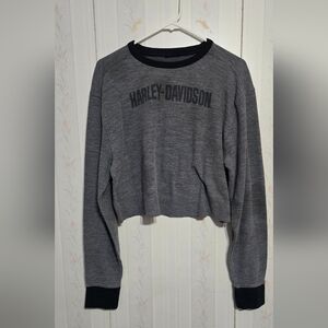 Harley-Davidson Gray Crop Top